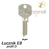 Mieszkaniowy 022 - klucz surowy - Łucznik E8 - profil D